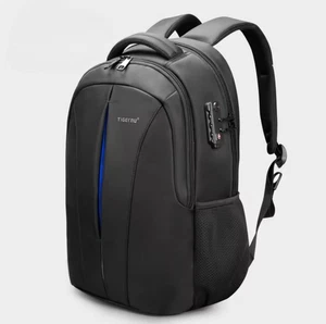 Zaino uomo PC Borsa Computer con porta ricarica USB Laptop 15 Lucchetto - Zdjęcie 1 z 7