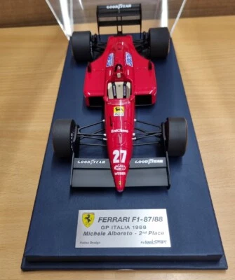 Look Smart LSF1H09 1/18 Ferrari F187/88C Italia GP 1988 #27 M. Alboreto Model - Image 1 of 4