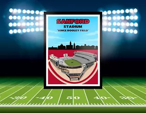 Sanford Stadium Georgia Bulldogs FAN MANCAVE POSTER PRINT GIFT - Picture 1 of 10