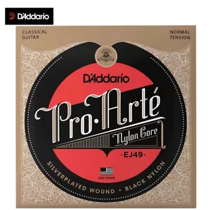 D'Addario EJ49 Pro Arte schwarz Nylon normale Spannung klassische Gitarrensaiten - Bild 1 von 1