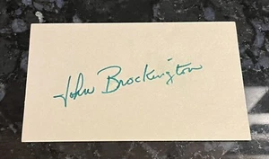 John Brockington Autogramm Karteikarte - Bild 1 von 1