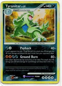 Tyranitar 17/123 Pokemon TCG Mysterious Treasures Reverse Holo Rare - Picture 1 of 3