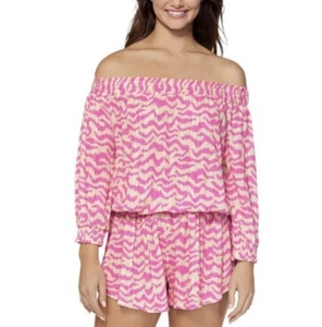 Raisins West Coast Strampler Neu mit Etikett Größe Medium rosa Tiger Badeanzug Überwurf - Bild 1 von 12