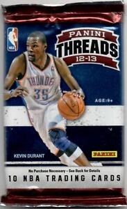 2012-13 Panini Threads Basketball Cards Pack - RC; Leonard, Irving, Davis