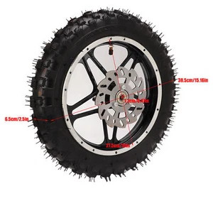Front Wheel Assembly 2.5‑10 Wheel Tyre Tires 12MM Shaft Diameter For Off Road - Zdjęcie 1 z 12