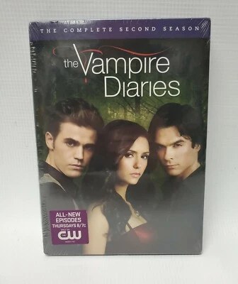 THE VAMPIRE DIARIES - COMPLETE SECOND SEASON - (5) DVD SET - STILL SEALED - Image 1 of 4