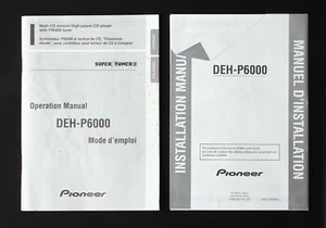 Pioneer Super Tuner Car Stereo CD Changer DEH-6000 - Original Owner's Manual - Picture 1 of 3
