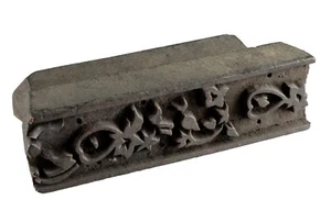Tampon Antiguo De Madera - Motivo Floral Hoja Rajasthan Deco India # 9988 - Imagen 1 de 5