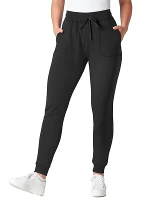 Womens Premium Soft Fleece Sweatpants Yoga Joggers with Ribbed Cuffs Skinny Fit - Image 1 of 2