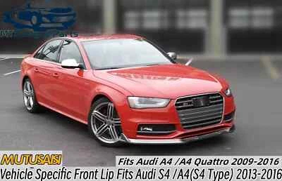 Mutusaisi Designs Fits Audi A4 Quattro S4 2013-2016 Front Lip Splitter Spoiler Foto 1 de 4
