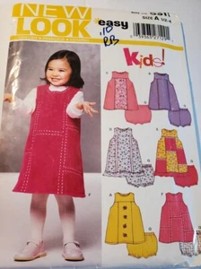New Look Toddler Girl's Dress Panties Pattern 6 Styles Sizes 1/2 1 2 3 4 - Picture 1 of 2