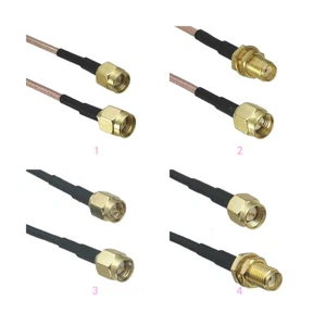 Cable RG316 RG174 SMA Male to SMA Female Nut Connector Jumper pigtail 4inch~10FT - Picture 1 of 9