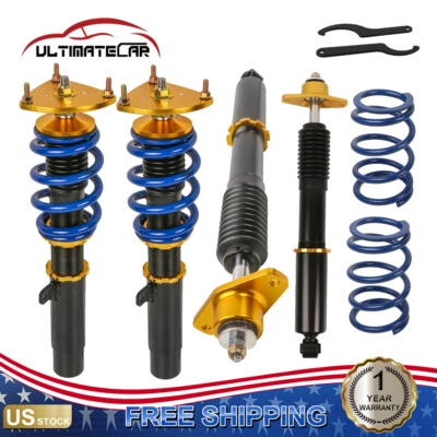 New 4x Coilovers Suspension Struts Shock Kit For 2004-2013 Mazda 3 Adj. Height Foto 1 de 4