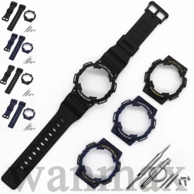 Resin Rubber Watch Band & Bezel Case For Casio AQ-S810W AQS810WC Replacement  - Image 1 of 4