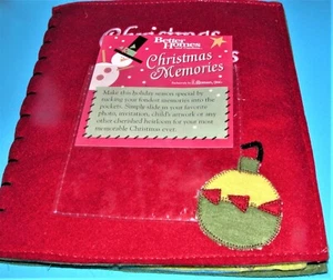 Better Homes & Garden Filz, appliziert, Christmas Memories Fotobuch, Neu #23329 - Bild 1 von 5
