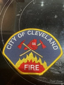 GEORGIA - Bombero Parche Hierro Departamento de Bomberos de la Ciudad de Cleveland Nuevo - Imagen 1 de 5
