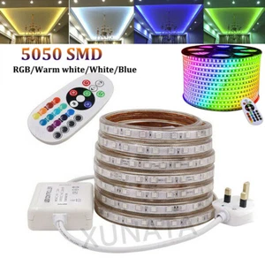 High Bright LED Strip Lights 5050 RGB Dimmable Waterproof Commercial Rope 220V - Picture 1 of 17