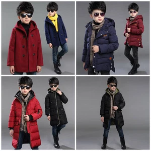 Niño Pequeño Conjunto de Invierno Abrigo Cálido Extra Cálido Chaqueta Amortiguador Traje de Nieve Talla 1-16 - Imagen 1 de 56
