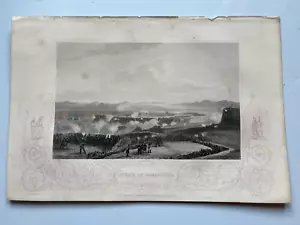 Attack on Bomarsund War with Russia antique engraving c1860 Tallis - Picture 1 of 1