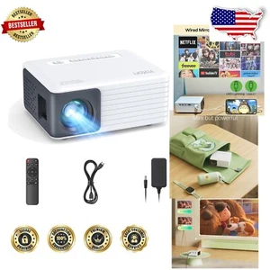 Versatile Mini Projector for Home & Gaming - 120 Inch Display, Lifetime Support - Picture 1 of 10