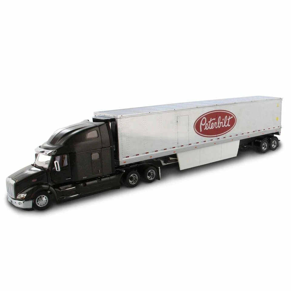 Peterbilt 579 UltraLoft Day Cab w/ Refer Black 1:50 Scale Diecast Masters 71071 - Image 1 of 4
