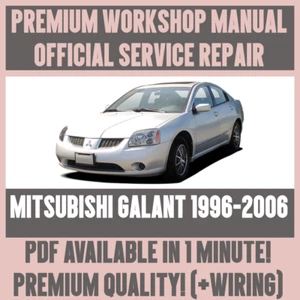 WORKSHOP MANUAL SERVICE & REPAIR GUIDE for MITSUBISHI GALANT 1996-2006 - Picture 1 of 1