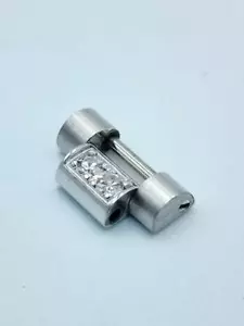 Custom Solid 18K WG Diamonds Band Link 10mm For Rolex 69179 Lidies President - Picture 1 of 4