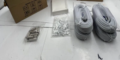 (QTY 4) ANNKE Video Power BNC Cable for CCTV Security Camera System White - Image 1 of 4