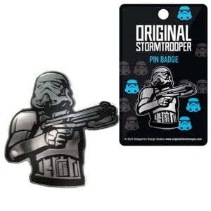 UK STAR WARS ORIGINAL STORMTROOPER PIN By SHEPPERTON STUDIOS BRAND NEW - Picture 1 of 2