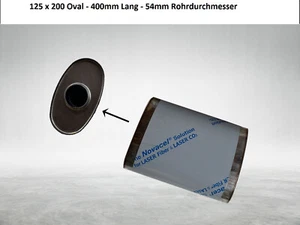 UNIVERSAL EDELSTAHL SPORTAUSPUFF OVAL 125X220 Oval - 400mm Lang - 54mm - Bild 1 von 5