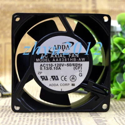 1pc ADDA AA8381HB-AW 8CM 8038 110V 0.13A 2-wire Cooling Fan - Image 1 of 3