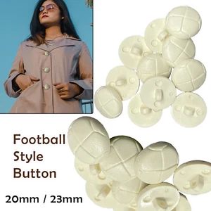 Joblot 20mm White Plastic Shank Buttons Round Sew On Craft Bulk (1.75kg Bag) - Picture 1 of 8