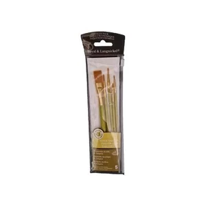 Royal & Langnickel Gold Taklon 5 Set Paint Brushes X 8 Packs - Picture 1 of 4