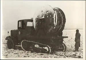 CLICHY RETIRAGE PHOTO POSE TELEPHONE TELEGRAPHE VEHICULE UTILITAIRE AUTOCHENILLE - Imagen 1 de 1
