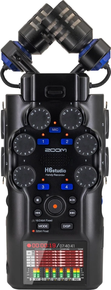 Zoom H6 Studio Handy Recorder Mobil Mikrofon Interview Studio Tragbar Audio Live - Bild 1 von 4