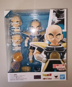 Ropa de batalla Bandai S.H.Figuarts Dragon Ball Z Krilin SHF exclusiva en mano - Imagen 1 de 3