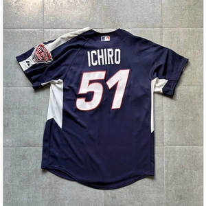 ICHIRO #51 MLB 2005 All Star Game American Jersey Uniform Majestic Mariners M JP - Picture 1 of 9