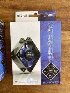 NB-BlackSilentFan XR-2 NoiseBlocker 60x60x25 Hi-Quality Ultra Silent Fan 2200rpm - Bild 1 von 3