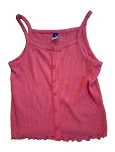 NWT Girls Old Navy Fitted Ribbed Hot Pink Top Size M (8)  K5 - Picture 1 of 2