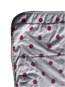 Cloud Island Kinderbettdecke gepunktet/Streifen rot weiß Ziel Babydecke Decke - Bild 1 von 5