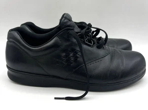 SAS Free Time Women’s 11.5N Black Leather Comfort Walking Shoes Tripad Sneakers - Picture 1 of 11