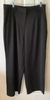 Pantalón Mujer French Connection Pierna Ancha Color Negro XL Foto 1 de 3