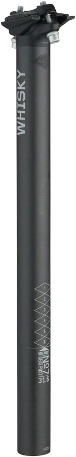 Whisky 7 Seatpost 31.6x400mm 0mm Offset Matte Carbon