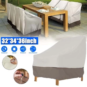 Terrasse Stuhl Abdeckung Freizeit Sitz Wasserdicht Outdoor Garten Rasen Möbel Abdeckungen - Bild 1 von 9