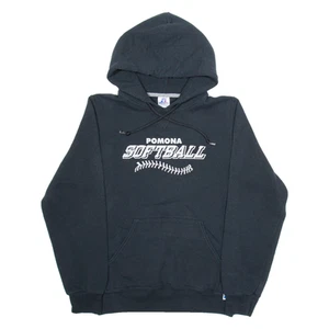 RUSSELL ATHLETIC Pomona Softball Womens Black Hoodie USA S - Picture 1 of 6