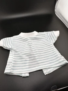 Vintage Cabbage Patch Kinder Puppenkleidung blau weiß gestreift Shirt Coleco 1983 RAR - Bild 1 von 10