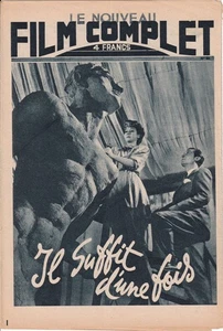 Nouveau Film Complet N° 62/1947 - Il Suffit d'une Fois, E. Feuillère H. Guisol - Picture 1 of 1