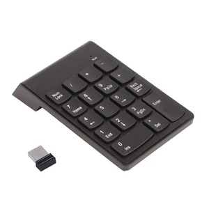 2.4G Wireless Ultra Slim Numeric Keypad 18 Keys With Mini USB Receiver Auto SAL - Bild 1 von 7