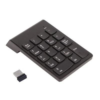 2.4G Wireless Ultra Slim Numeric Keypad 18 Keys With Mini USB Receiver Auto SAL - Bild 1 von 4