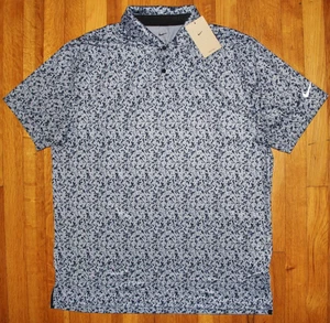 Nike Dri-Fit DV7808-493 Camuflaje CAMO Azul Gris Polo Camisa de Golf Para Hombre Pequeña - Imagen 1 de 6